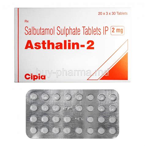 Asthalin 2mg (Salbutamol Sulphate Tablets IP)