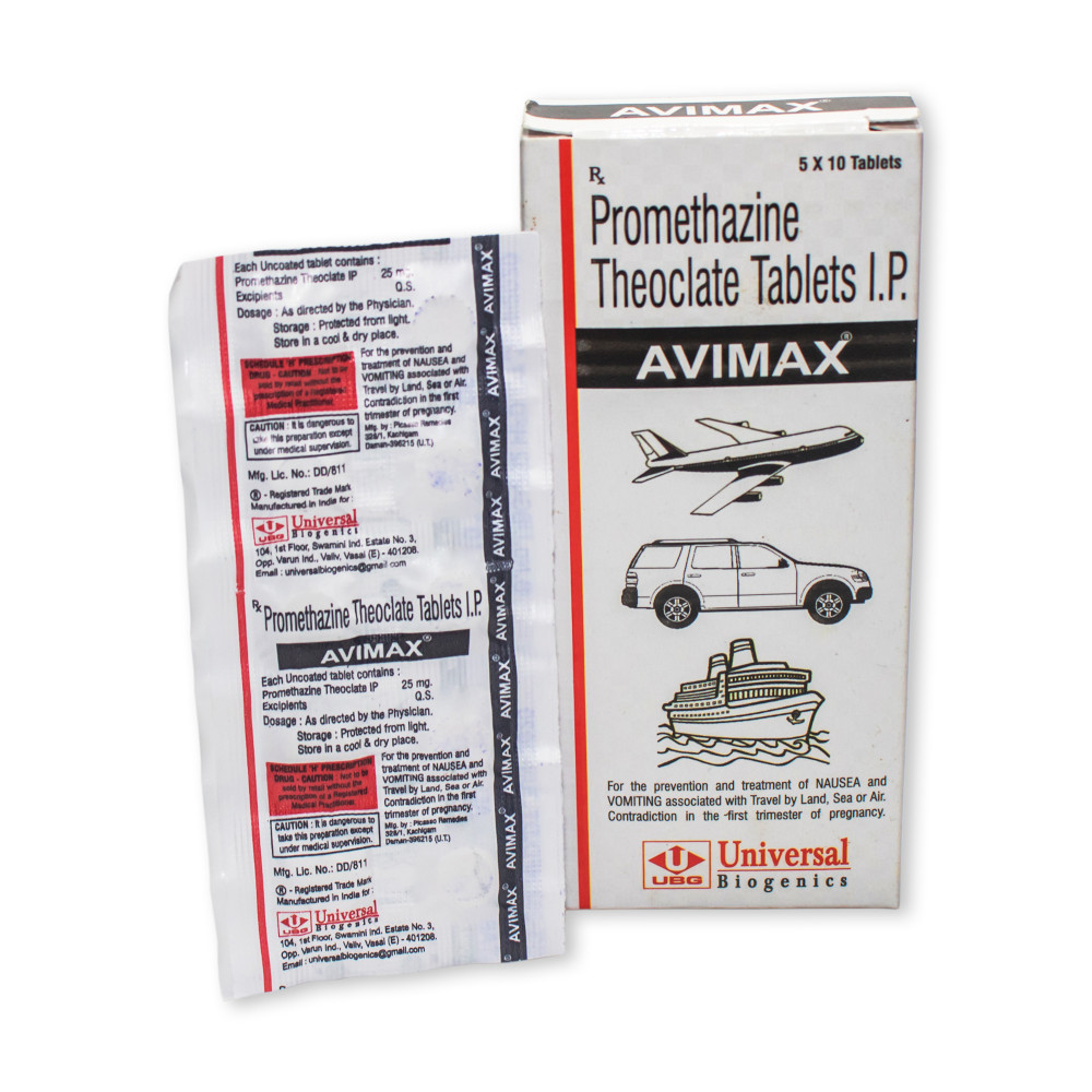 Avimax (Promethazine Theoclate Tablets IP)