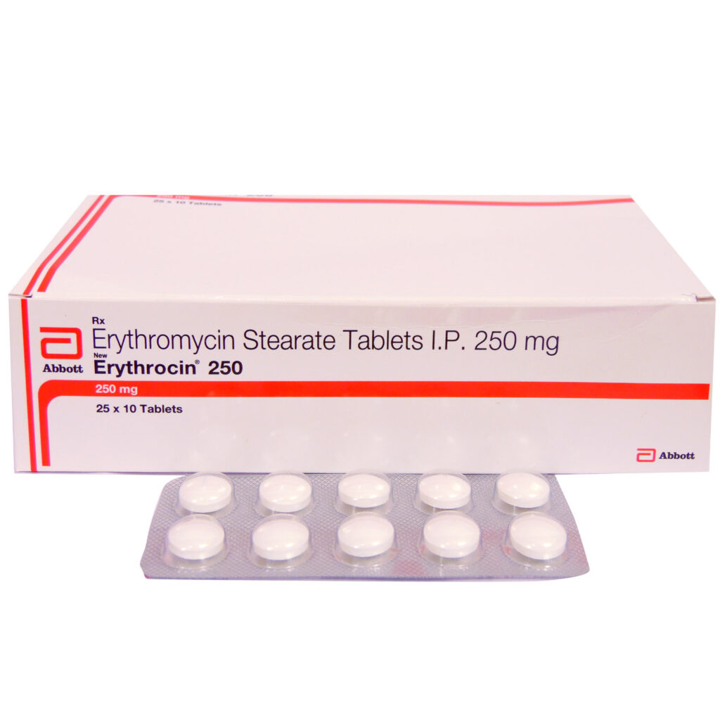 Enthrocin 250mg (Erythromycin Stearate Tablets IP)