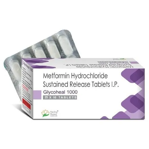 Glycoheal 1000mg (Metformin Hydrochloride Sustained Release Tablets IP)
