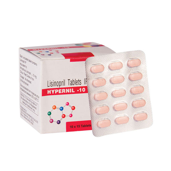 Hypernil 10mg (Lisinopril Tablets IP)