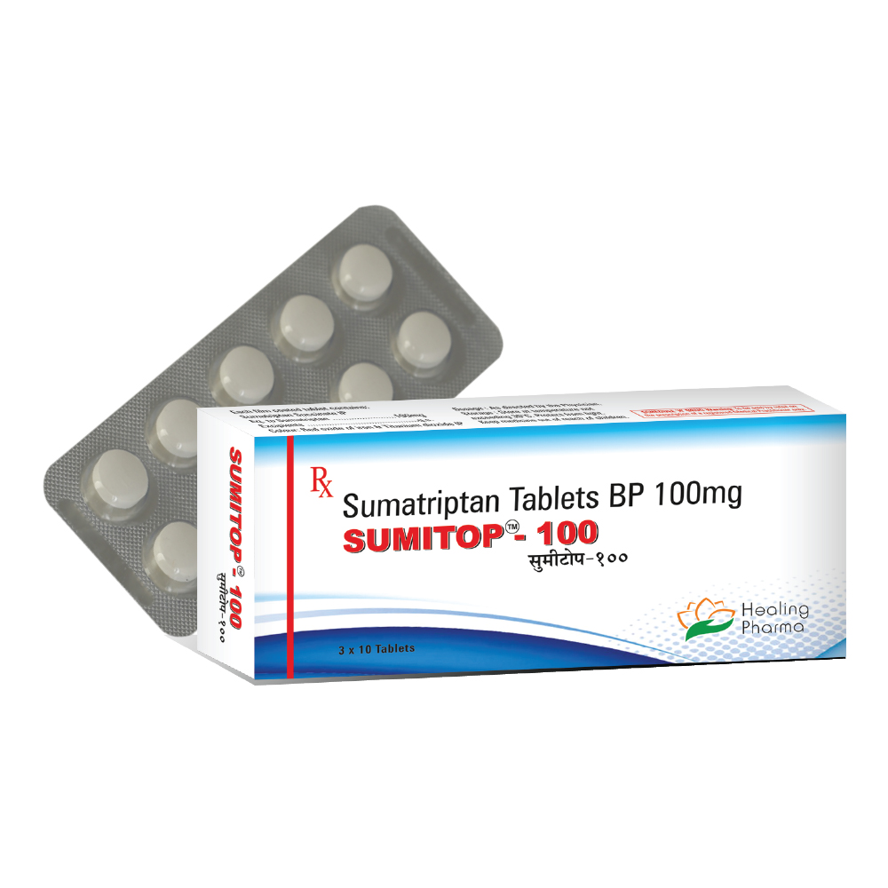 Sumitop 100mg (Sumatriptan Tablets BP)