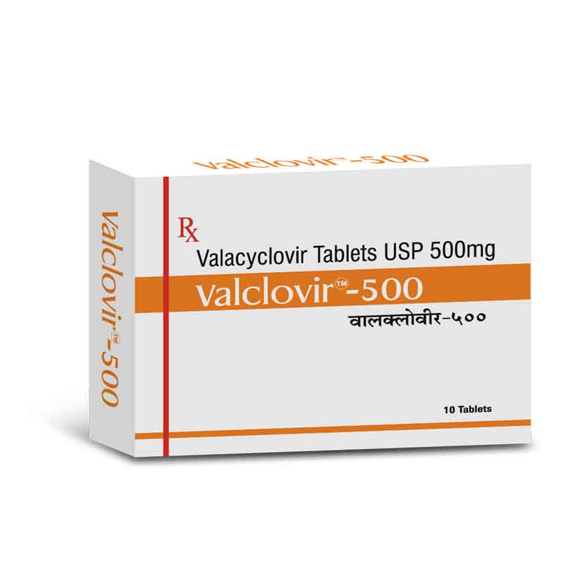 Valclovir 500mg (Valacyclovir Tablets USP)