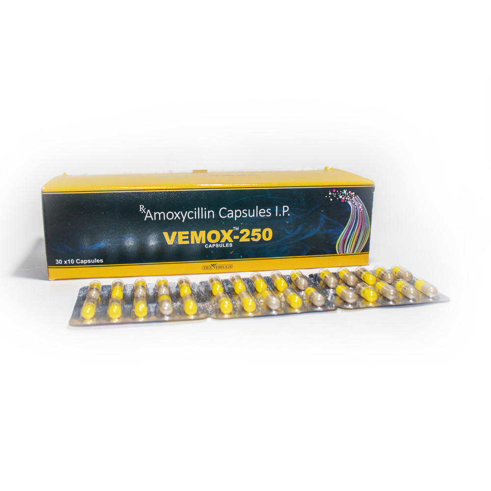 Vemox 250mg (Amoxycillin Capsules IP)