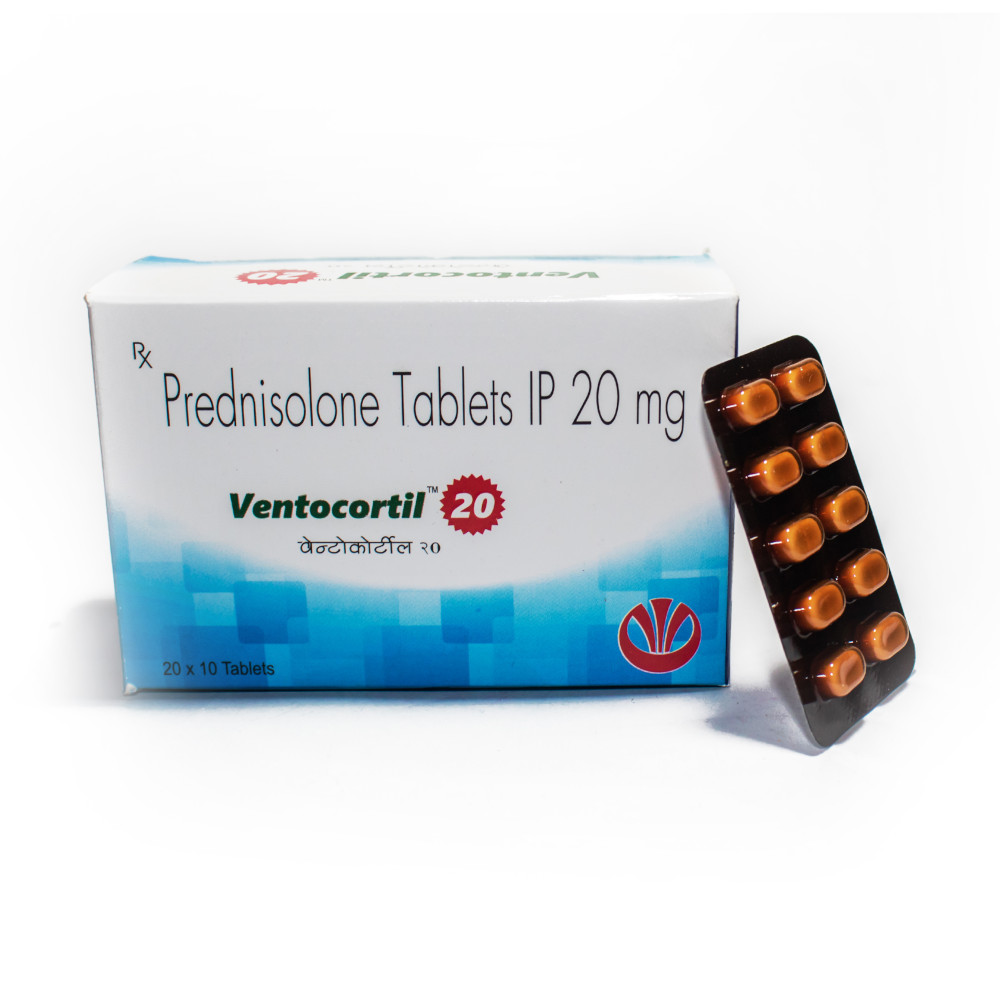 Ventocortil 20mg (Prednisolone Tablets IP)