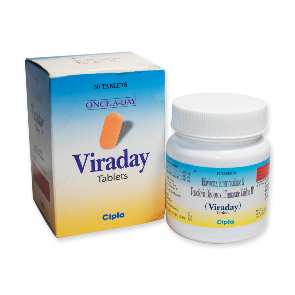 Viraday (Efavirenz, Emtricitabine & Tenofovir Disoproxil Fumarate Tablets IP)