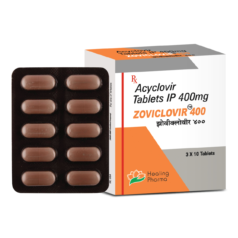 Zoviclovir 400mg (Acyclovir Tablets IP)